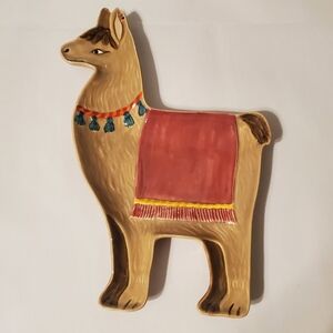 Llama Shaped Decorative Plate. Catch All. Counter Dish.